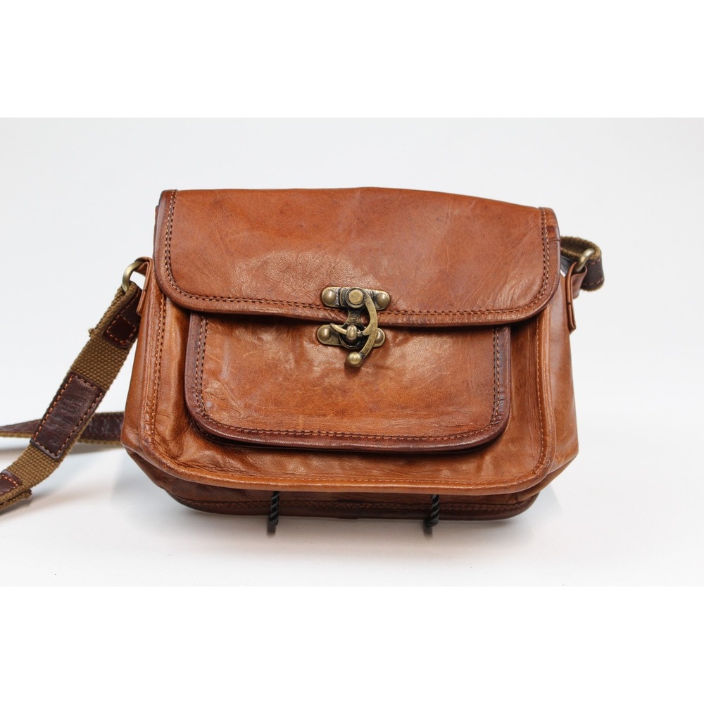 Vtg Berliner Hand Tooled Leather Purse Western Boho Saddle Shoulder Bag